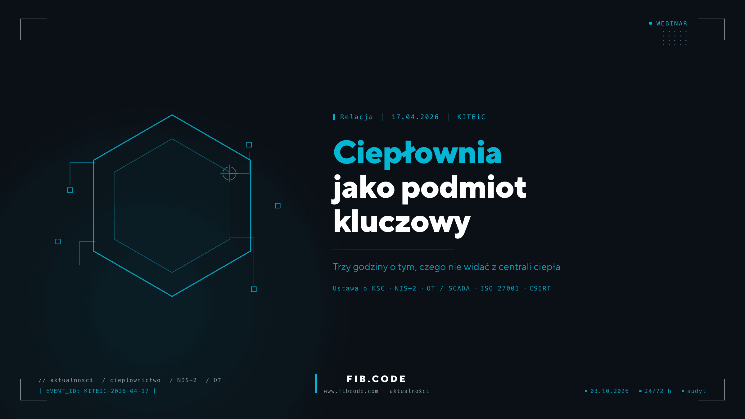 Bezpieczeństwo informacji w ciepłowni - relacja z webinaru KITEIC