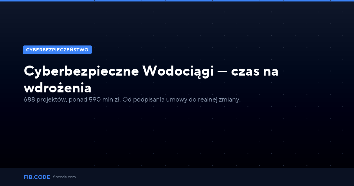 Cybersecure Water Utilities — Time to Implement